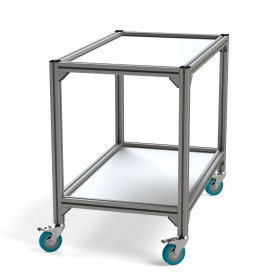 RSI-1008-600х1000х850-2 | Стойка подкатная 600х1000х850 2 полки изображение 1