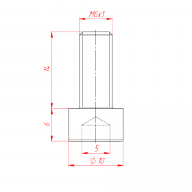  M6x14, DIN912