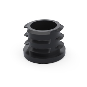 Пластиковая заглушка RSI-F110S чёрного цвета, диаметр 28 мм