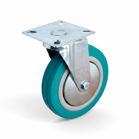 RSI932125 | Колесо поворотное D125 с платформой 76х76 мм, креп. 60х60 мм, 100 кг изображение 0