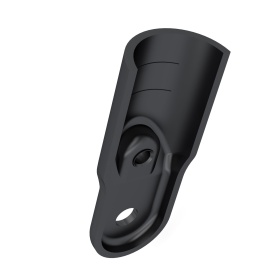 Деталь крепления трубы кронштейна RSI‑DF12B, черный, Ø28 мм