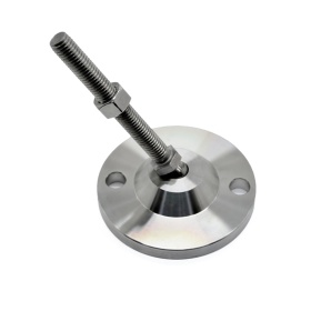 7786 | Опора наклонная нержавеющая. Основание 100 мм. Шпилька М12х100 мм.