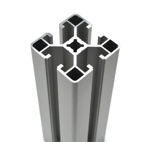 Станочный алюминиевый профиль с анодированным покрытием, облегченный, паз 8 мм