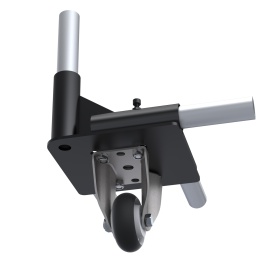 Ролик неповоротный D75 FHJ-301 в модульной трубной системе