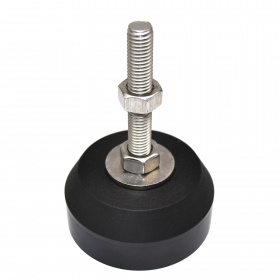 Опора с основанием из капролона D80К-M12H100-А2-НЕРЖ