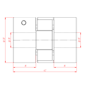 MH-D30L42-10x10 | Муфта соединительная, кулачковая изображение 3