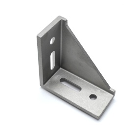 Облегченный алюминиевый соединитель профилей серий 45 и 50 под углом 90 градусов