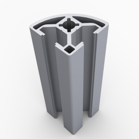 OB-30R | Профиль 30х30 мм, закругленный. Паз 8 мм (Анодированный) изображение 7