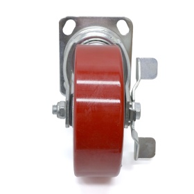 RSI917140 | Колесо поворотное с тормозом D140 мм, платформа 114x100, креп. 85x72 мм, 360 кг изображение 1