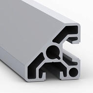 OB-4040S10-T | Профиль 40х40 мм, треугольный. Паз 10 мм (Анодированный)
