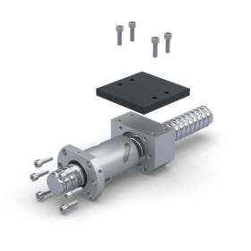 Схема сборки гайки ШВП SFU3210 с держателем гайки MGD32