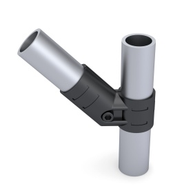 Кронштейн DF14B с трубами 28 мм в сборе — угловое соединение 135°