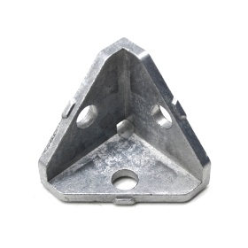 Угловой соединитель для треугольного профиля 40х40 мм