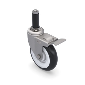 RSI-FHJ505 | Ролик поворотный D125 с тормозом, втулка 23 мм FHJ-505