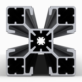 OB-4545-SL-BP | Профиль 45х45 мм. Паз 10 мм суперлегкий (Без покрытия) изображение 7