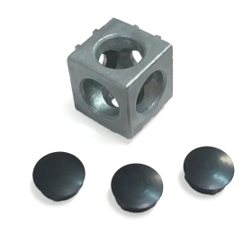 Кубический соединитель 20х20 с заглушками