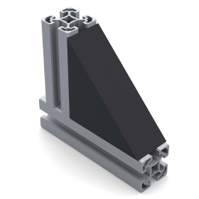 Соединитель угловой облегченный с кожухом на профиль 40