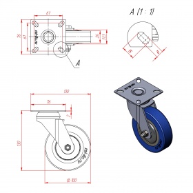Чертеж колеса RSI932100
