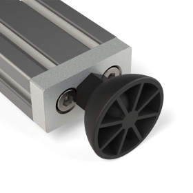 Пример использования опорной плиты с конструкционным профилем 30х60 мм