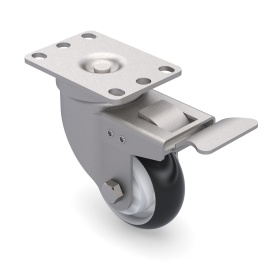 RSI-FHJ303 | Ролик поворотный с тормозом D75 FHJ-303