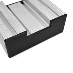 Декоративная торцевая заглушка к станочному профилю 60х160 мм