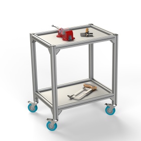 Стол передвижной на поворотных колёсах 500х700х850