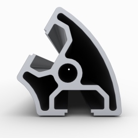 Угловой алюминиевый анодированный профиль 60 градусов