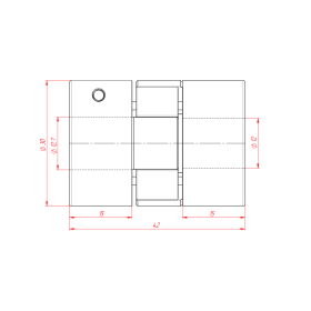 MH-D30L42-12x12.7 | Муфта соединительная, кулачковая изображение 3