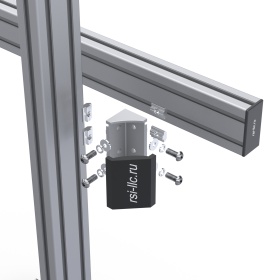 Фото отдельных узлов трипл скрина: соединители, угловые крепления