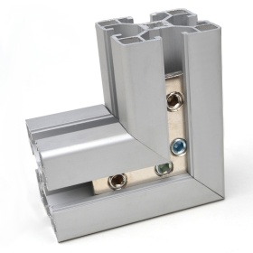 Соединитель угловой для паза 8 мм, профили 40й серии.