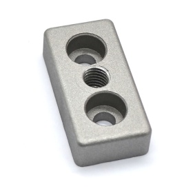 Алюминиевая торцевая опорная плита для профилей 30х60 мм, резьба М12