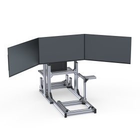 Трипл скрин в сборк с кокпитом для симрейсинга Без покрытия