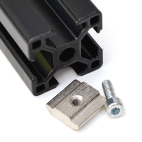 Алюминиевый профиль 30х30, винт М4х12, сухарь М4-30