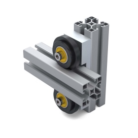 6240 | Двойной держатель роликов, паз 8 мм, к профилям 40х40 изображение 3