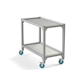 Стойка алюминиевая 500х1000 мм с 2 полками