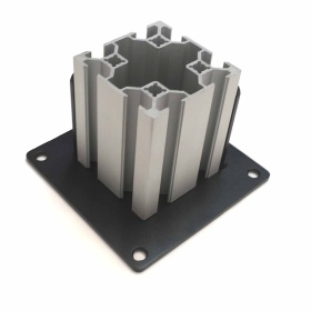 Станочный профиль 60х60 и стальная фундаментная опора арт. 11303