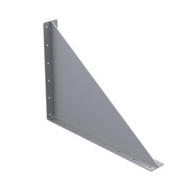 Большой длинный сварной стальной уголок 495х675 мм ребра жесткости для профилей серии 45