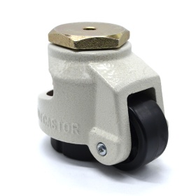 Самоустанавливающееся колесо под винт М8 с регулировкой высоты от 71 до 81 мм