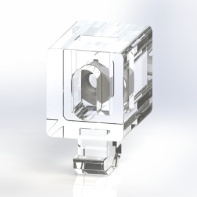 3142/3084 | Клипса винтовая в паз 10 мм