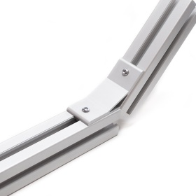 Соединение алюминиевых конструкционных профилей под углом 135 градусов