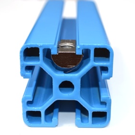 Пазовый сухарь с пружинкой паз 8 М8 в конструкционном профиле 40х40