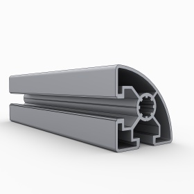 OB-45R-BP | Профиль 45х45 мм, закругленный. Паз 10 мм (Без покрытия) изображение 5