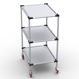 RSI-MST-800x600x1300-3 | Стойка подкатная 800х600х1300 3 полки изображение 3