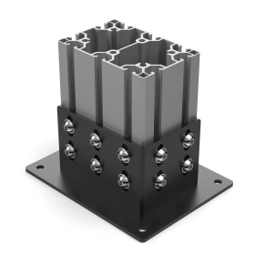 Фундаментная опора для профилей 80х120 мм