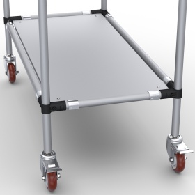 RSI-MST-1000x600x900-2 | Стойка подкатная 1000х600х900 2 полки изображение 4