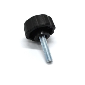 Барашковая ручка-фиксатор с пластиковым основанием и резьбой М5х20 мм