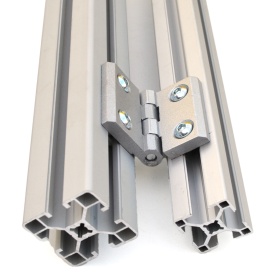 Алюминиевая дверная петля 30/40 арт. 3028 на профиле