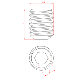 5296 | Резьбовая вставка М4х5 мм изображение 1