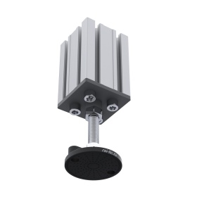 Фото в боре с профилем: Опора (ножка) с регулировкой наклона, артикул 7082, комплектуется гайкой