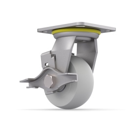 Узел крепления платформы колеса RSI91212501-02: размеры, тормоз, d = 120 мм, нагрузка 300 кг